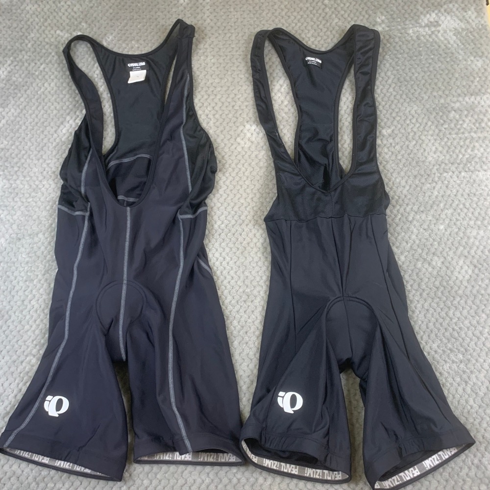 Y2K Pearl Izumi Cycling Bib Shorts Mens XL Lot 2 Black Padded Chamois 2004 2005
